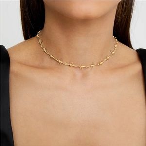 Gold Barb Wire Choker